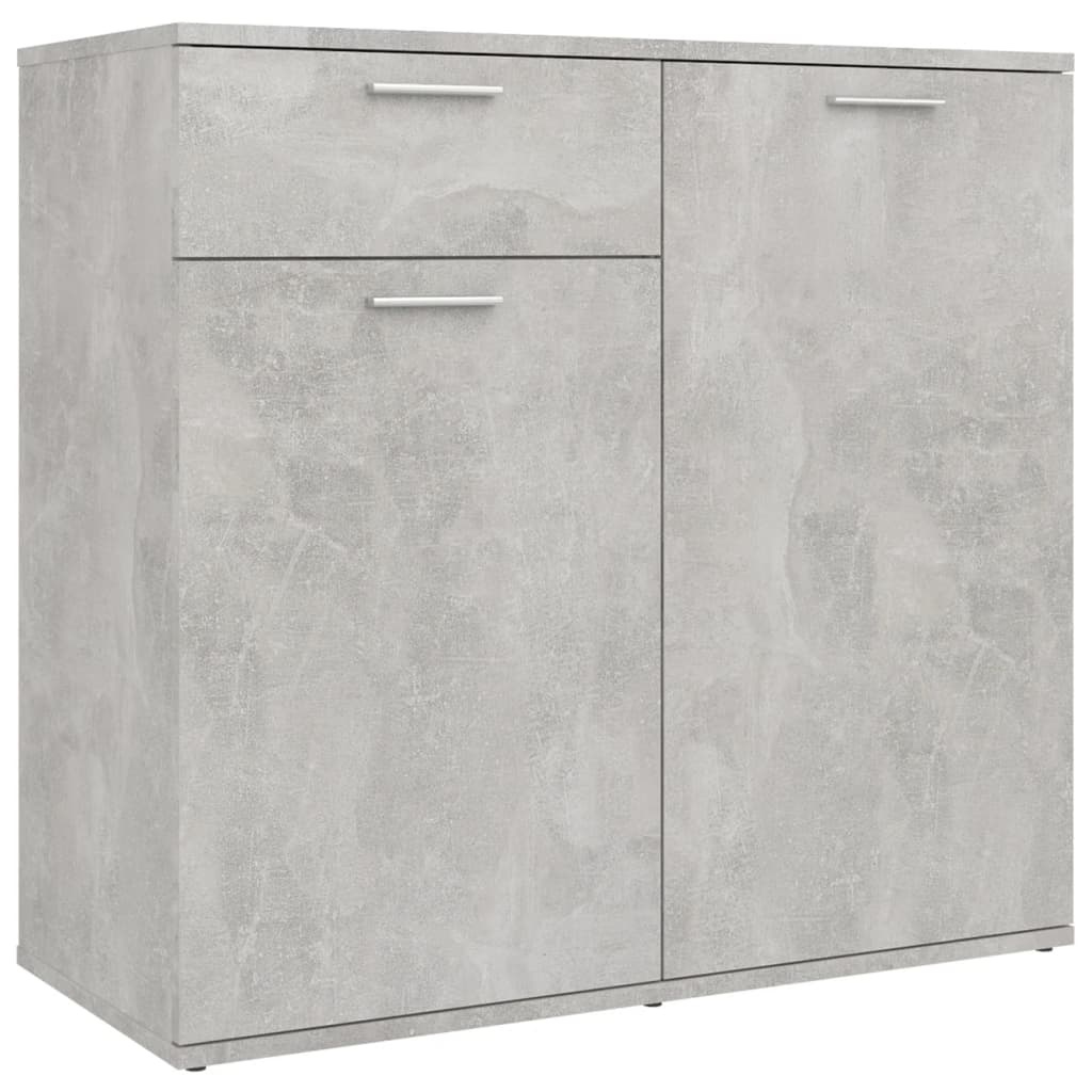 VidaXL Dressoir 80x36x75 cm spaanplaat betongrijs