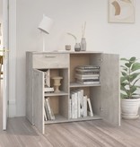 VidaXL Dressoir 80x36x75 cm spaanplaat betongrijs
