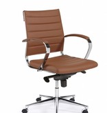 Bureaustoel Design Luxe Bruin