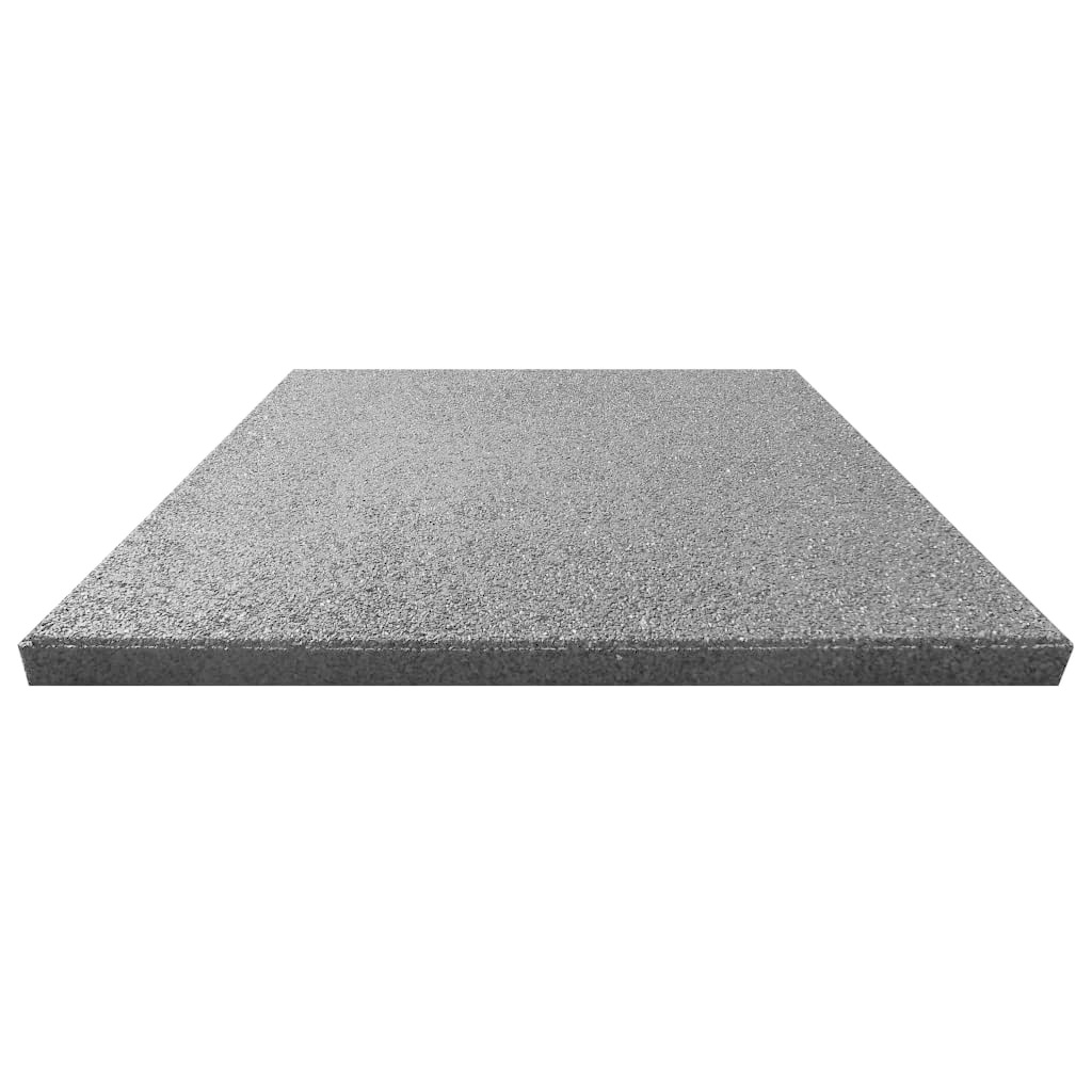 vidaXL Valtegel 6 st 50x50x3 cm rubber zwart