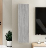 VidaXL Tv-wandmeubel 30,5x30x110 cm grijs sonoma eikenkleurig
