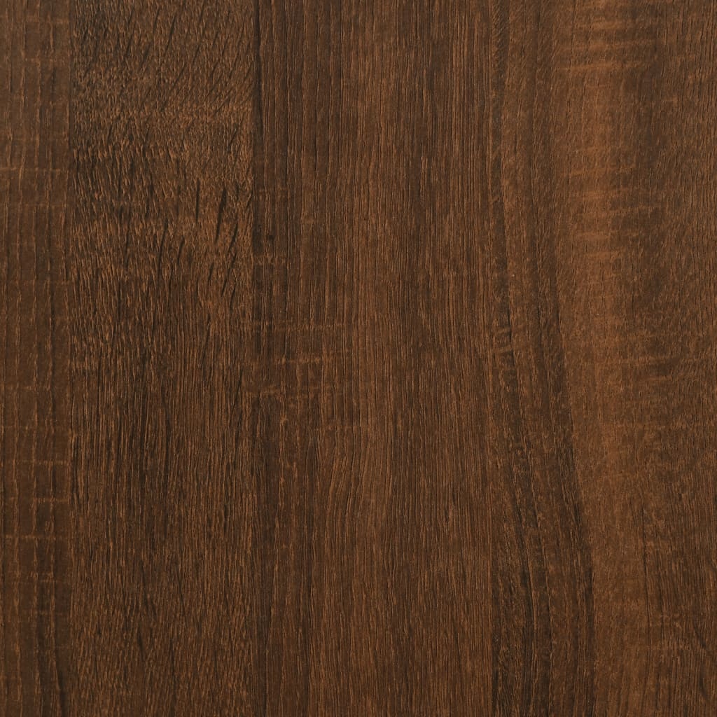 vidaXL Salontafel 60x60x40 cm bewerkt hout bruineikenkleurig