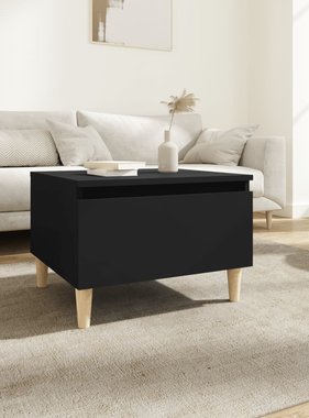 VidaXL Bijzettafel 50x46x35 cm bewerkt hout zwart