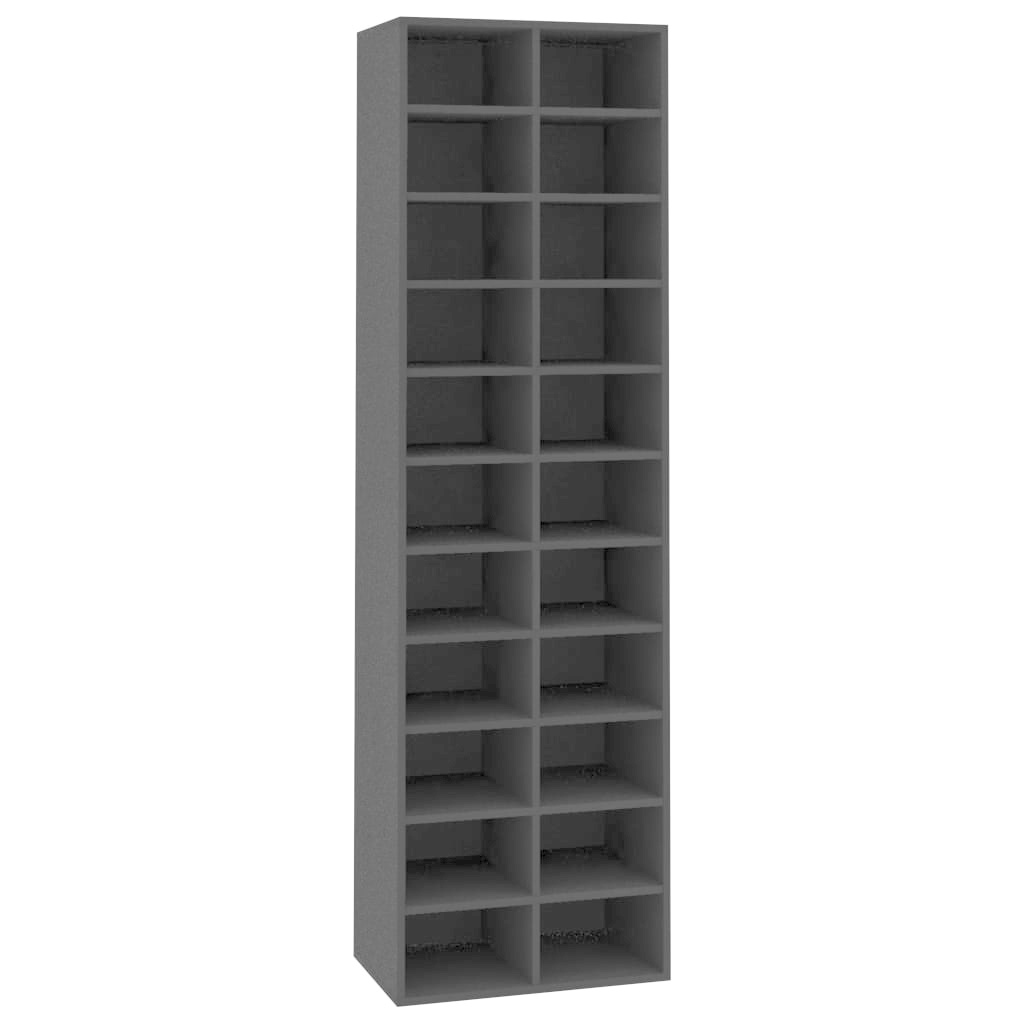 VidaXL Schoenenkast 54x34x183 cm bewerkt hout zwart