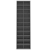 VidaXL Schoenenkast 54x34x183 cm bewerkt hout zwart