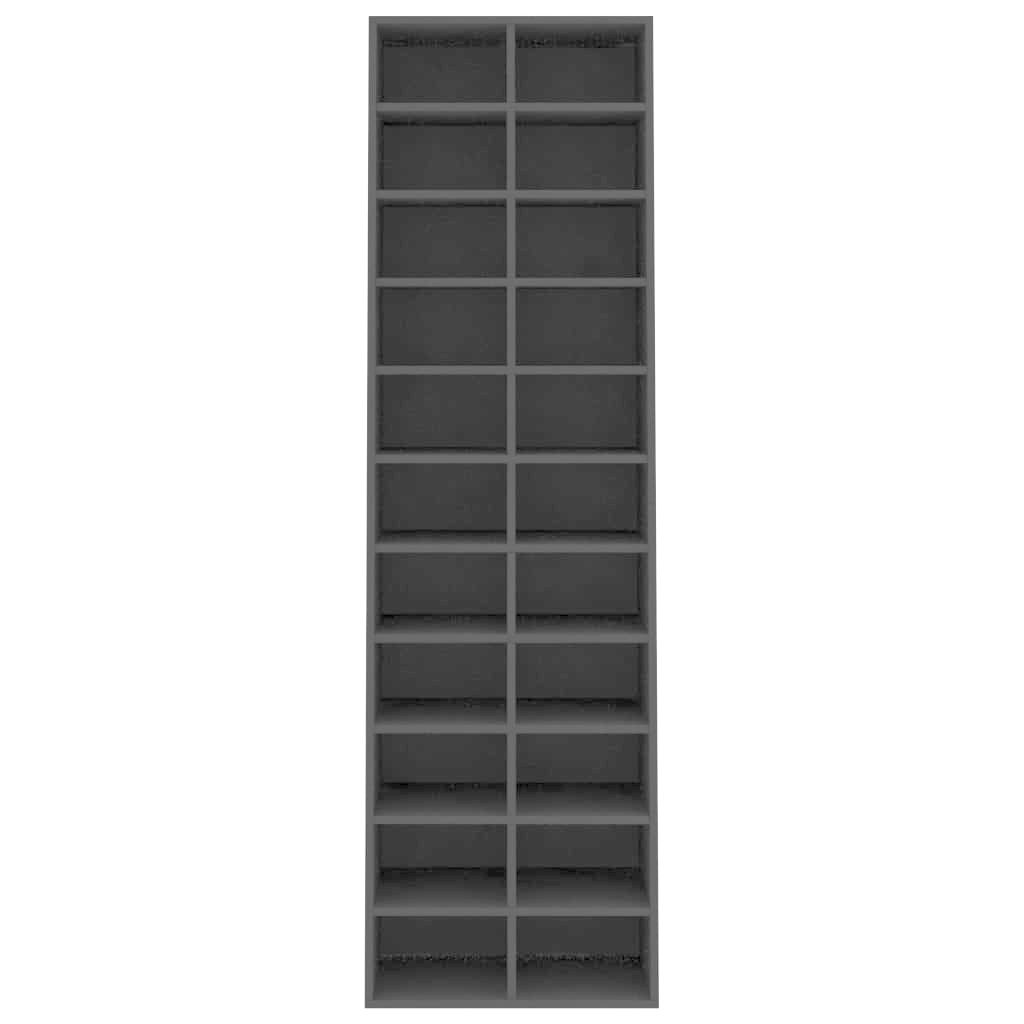 VidaXL Schoenenkast 54x34x183 cm bewerkt hout zwart