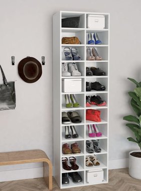 VidaXL Schoenenkast 54x34x183 cm spaanplaat wit