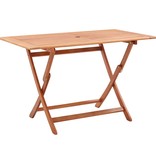 vidaXL Tuintafel inklapbaar 120x70x75 cm massief eucalyptushout