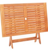 vidaXL Tuintafel inklapbaar 120x70x75 cm massief eucalyptushout