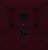 VidaXL Parasol dubbel met stalen paal 250x250 cm bordeauxrood