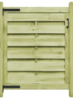 vidaXL Poort 100x100 cm geïmpregneerd grenenhout groen