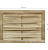 vidaXL Poort 100x75 cm geïmpregneerd grenenhout groen