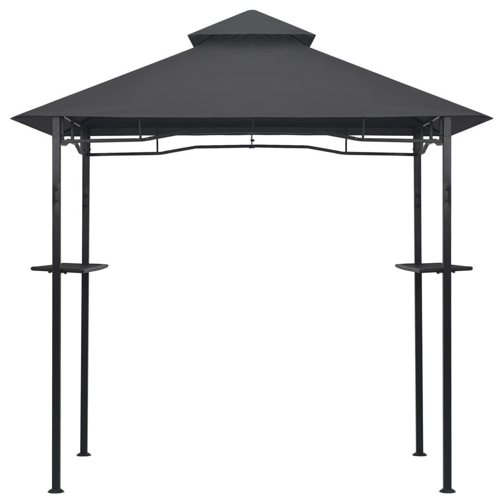 vidaXL Barbecue paviljoen 240x150x255 cm staal antraciet