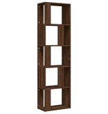 VidaXL Boekenkast 45x24x160 cm bewerkt hout bruineikenkleurig
