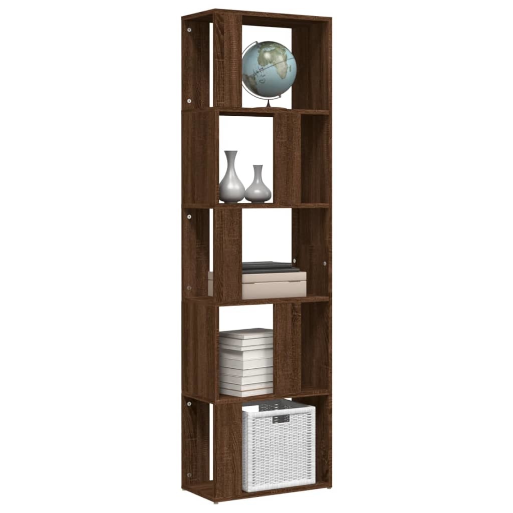 VidaXL Boekenkast 45x24x160 cm bewerkt hout bruineikenkleurig