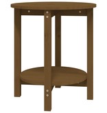 VidaXL Salontafel Ø 55x60 cm massief grenenhout honingbruin