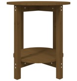 VidaXL Salontafel Ø 55x60 cm massief grenenhout honingbruin