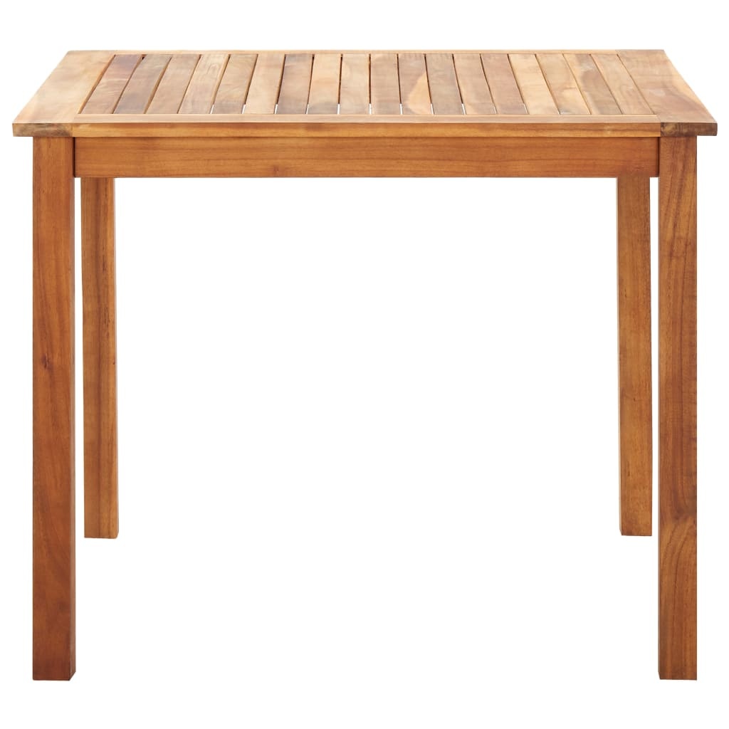 VidaXL 5-delige Eethoek poly rattan en massief acaciahout grijs