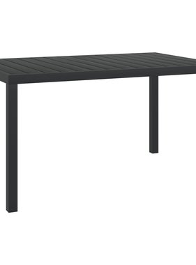 vidaXL Tuintafel 150x90x74 cm aluminium en HKC zwart