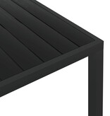 vidaXL Tuintafel 150x90x74 cm aluminium en HKC zwart