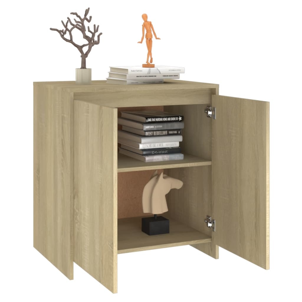 VidaXL Dressoir 70x40x73,5 cm spaanplaat sonoma eikenkleurig