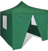VidaXL Vouwtent met 4 zijwanden 3x3 m groen