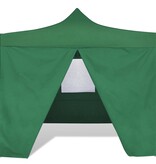 VidaXL Vouwtent met 4 zijwanden 3x3 m groen