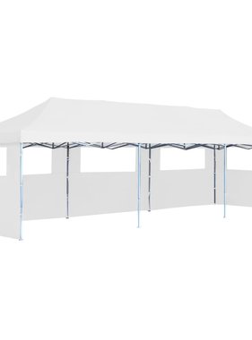 vidaXL Partytent pop-up met 5 zijwanden 3x9 m wit