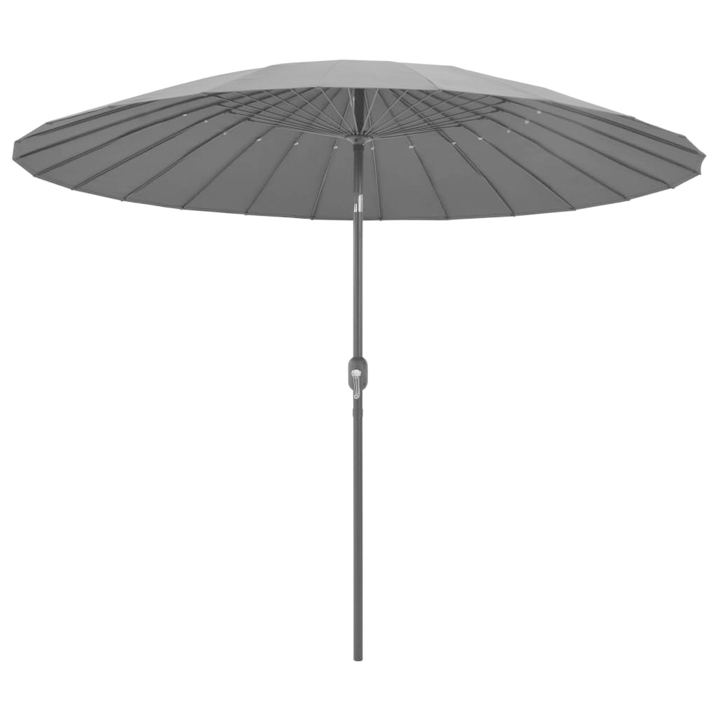 VidaXL Parasol met aluminium paal 270 cm antraciet