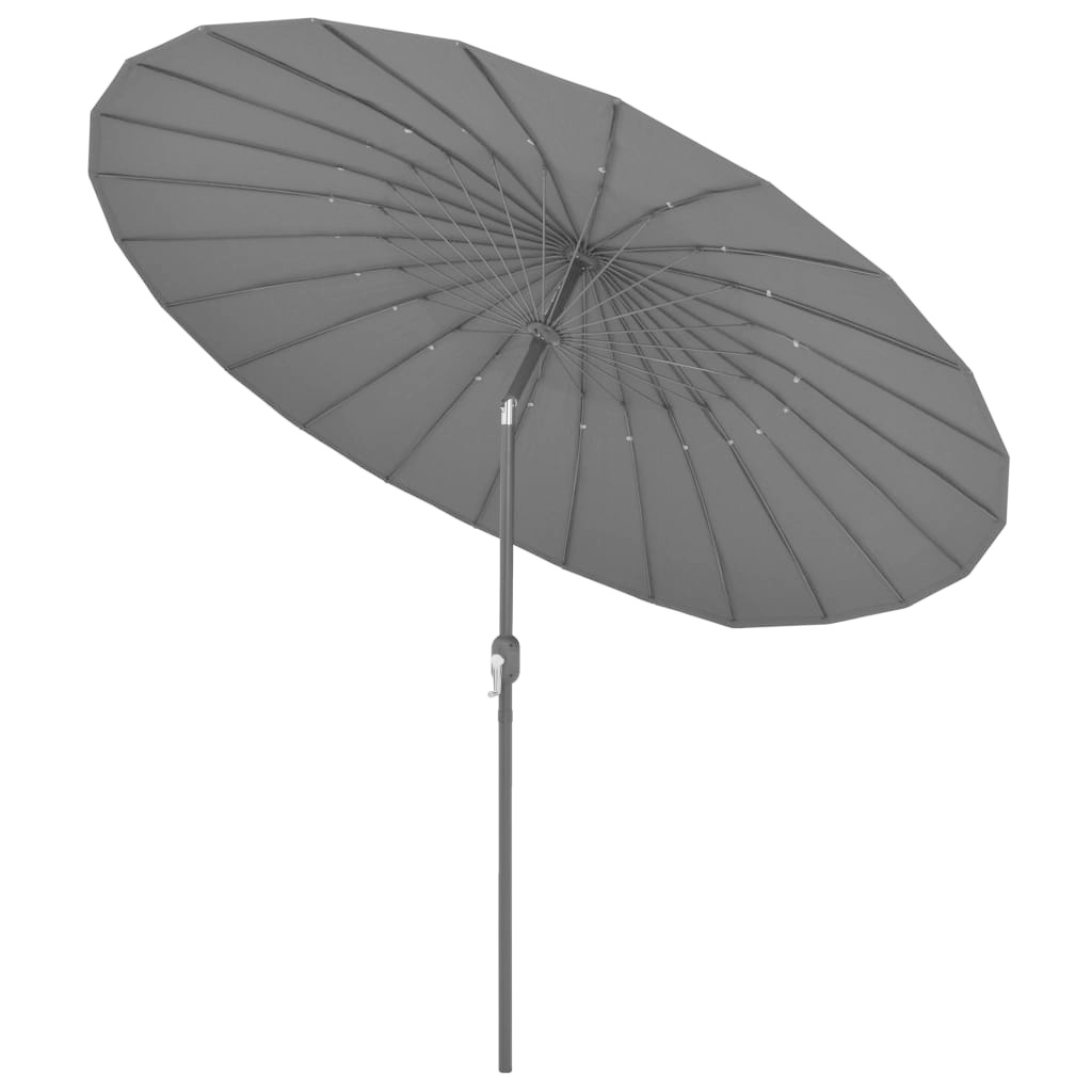 VidaXL Parasol met aluminium paal 270 cm antraciet