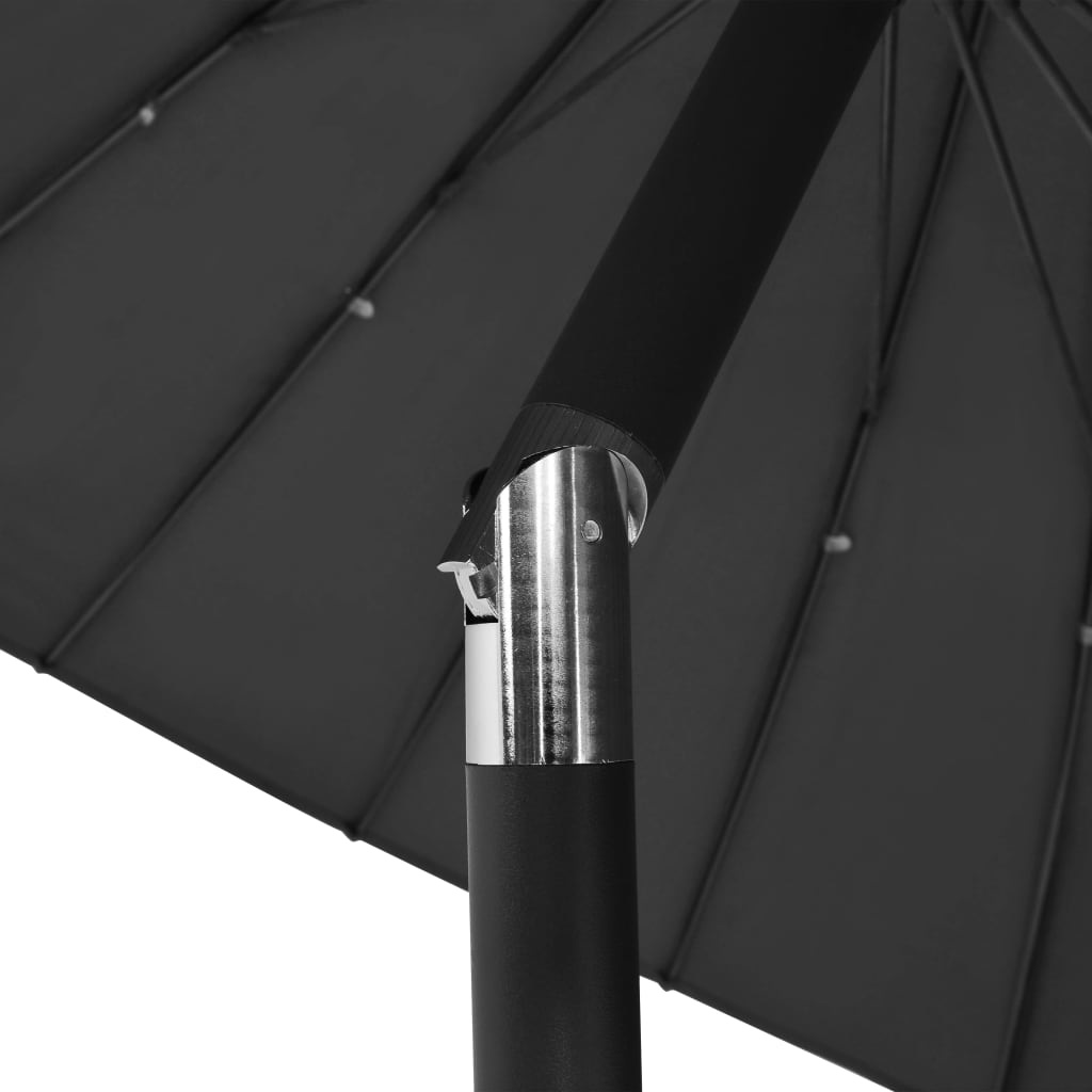 VidaXL Parasol met aluminium paal 270 cm antraciet