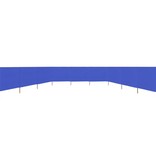 VidaXL Windscherm 9-panelen 1200x160 cm stof azuurblauw