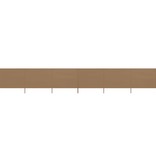 VidaXL Windscherm 6-panelen 800x160 cm stof taupe