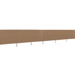 VidaXL Windscherm 6-panelen 800x160 cm stof taupe