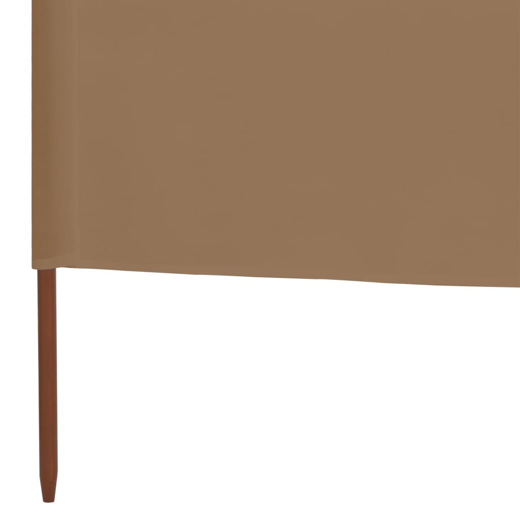 VidaXL Windscherm 6-panelen 800x160 cm stof taupe