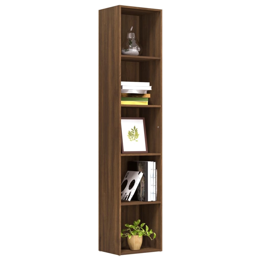 vidaXL Boekenkast 40x30x189 cm bewerkt hout bruineikenkleurig