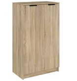 VidaXL Schoenenkast 59x35x100 cm bewerkt hout sonoma eikenkleurig