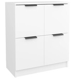 VidaXL Dressoir 60x30x70 cm bewerkt hout wit