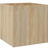 vidaXL Plantenbak 40x40x40 cm bewerkt hout sonoma eiken