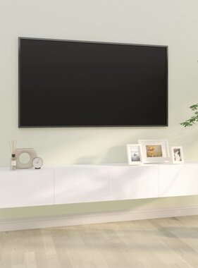 VidaXL Tv-meubelen 2 st wandgemonteerd 100x30x30 cm bewerkt hout wit