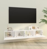 VidaXL Tv-meubelen 2 st wandgemonteerd 100x30x30 cm bewerkt hout wit