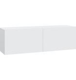 VidaXL Tv-meubelen 2 st wandgemonteerd 100x30x30 cm bewerkt hout wit