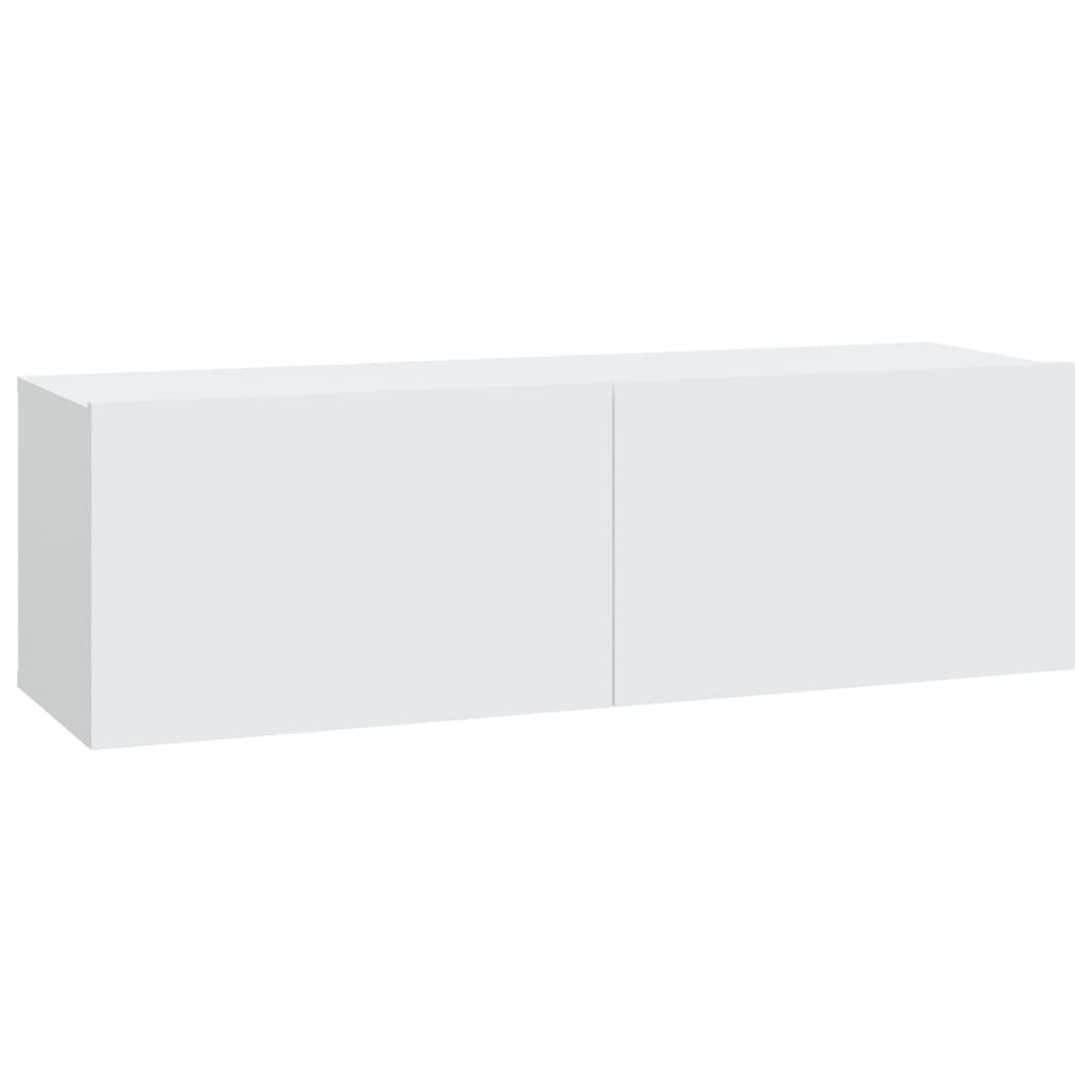 VidaXL Tv-meubelen 2 st wandgemonteerd 100x30x30 cm bewerkt hout wit