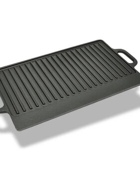 vidaXL Grillplaat gietijzer dubbelzijdig 38x23 cm