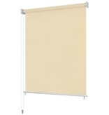 vidaXL Rolgordijn voor buiten 160x230 cm crème