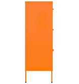 vidaXL Ladekast 80x35x101,5 cm staal oranje