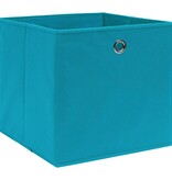 vidaXL Opbergboxen 10 st 28x28x28 cm nonwoven stof babyblauw