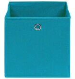 vidaXL Opbergboxen 10 st 28x28x28 cm nonwoven stof babyblauw