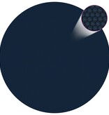 vidaXL Zwembadfolie solar drijvend 356 cm PE zwart en blauw