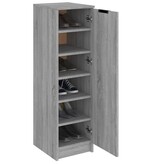 VidaXL Schoenenkast 30x35x100 cm bewerkt hout grijs sonoma eikenkleur